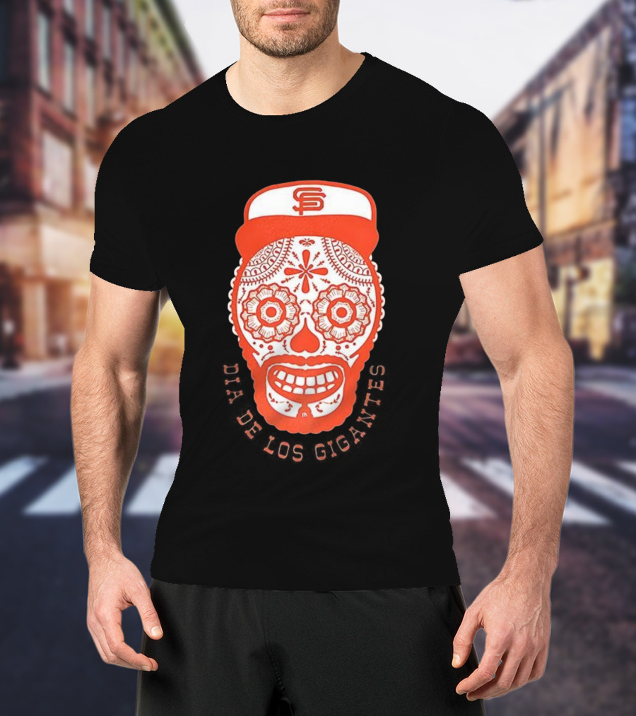 Dia De Los Gigantes San Francisco Skull Cap MLB Celebration T-Shirt
