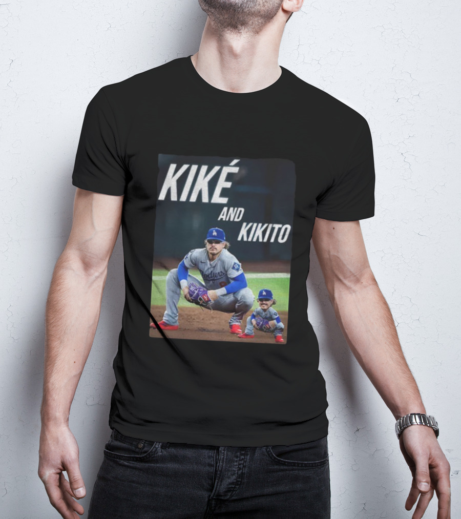 Dodgers Kiké And Kikito Photo T-Shirt