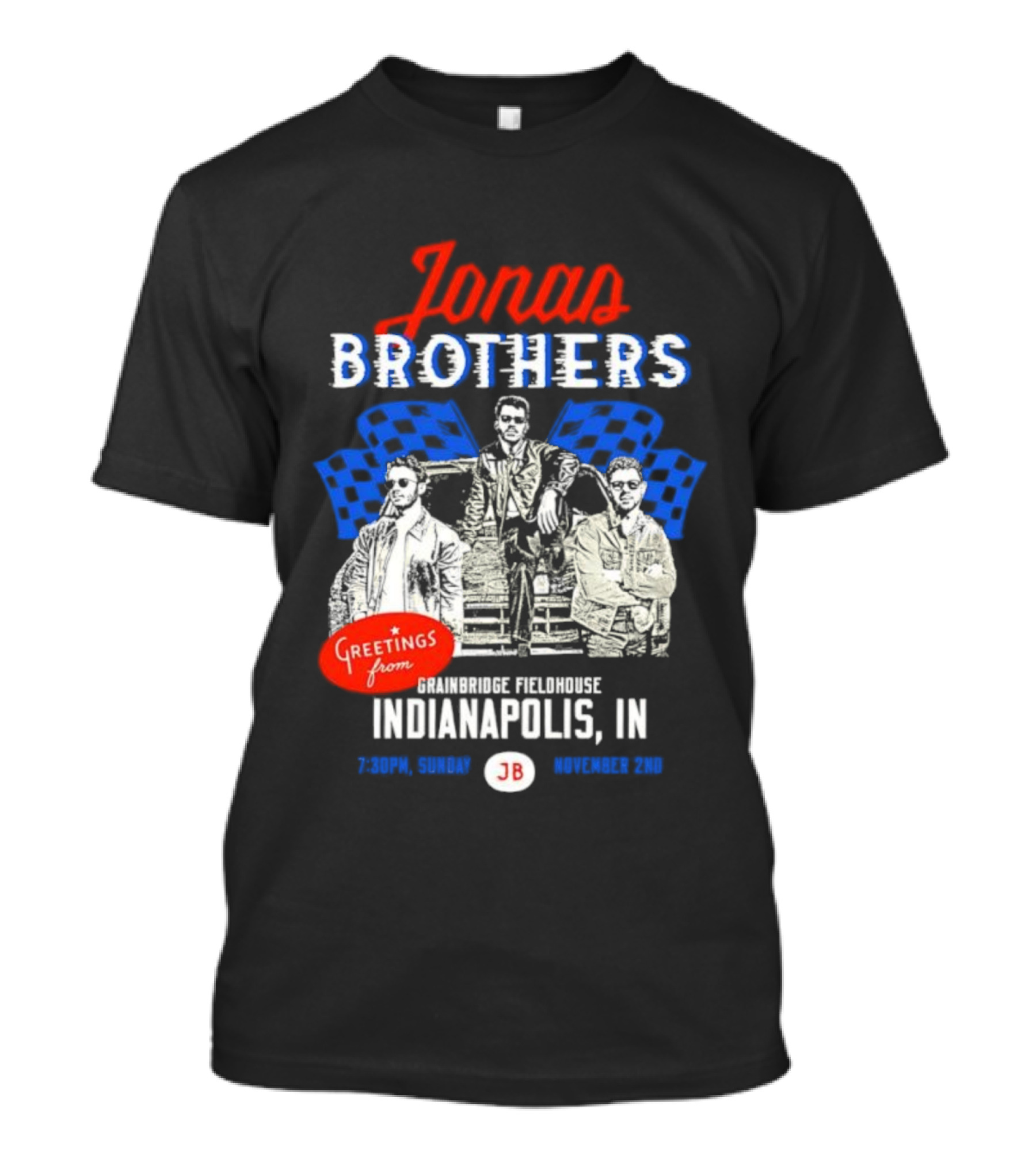 Greetings From Jonas Brothers Indianapolis IN Sunday JB Your Hometown T-Shirt