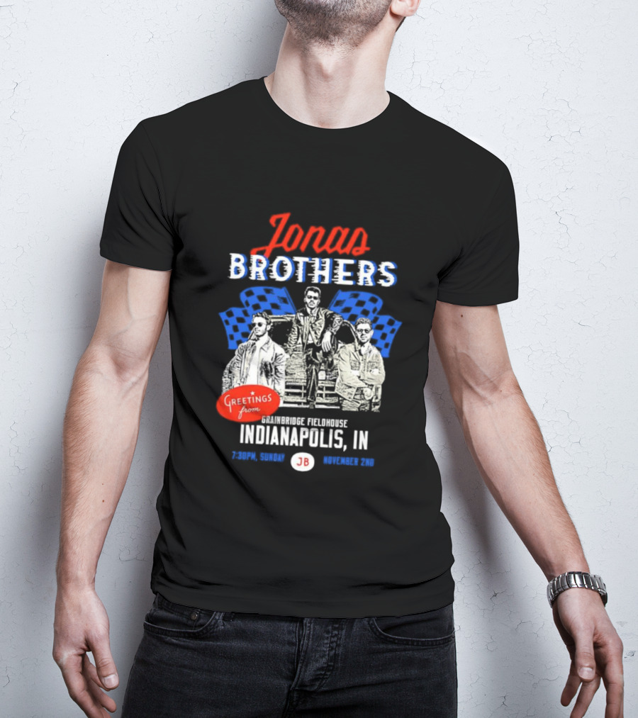 Greetings From Jonas Brothers Indianapolis IN Sunday JB Your Hometown T-Shirt