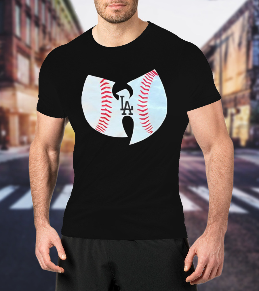 Los Angeles Dodgers Wu Tang Clan Baseball Collaboration T-Shirt