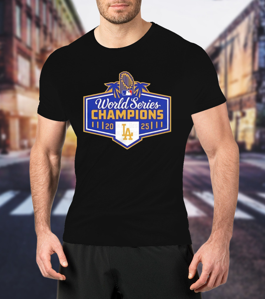 World Series Champions 2025 LA Dodgers MLB Logo T-Shirt