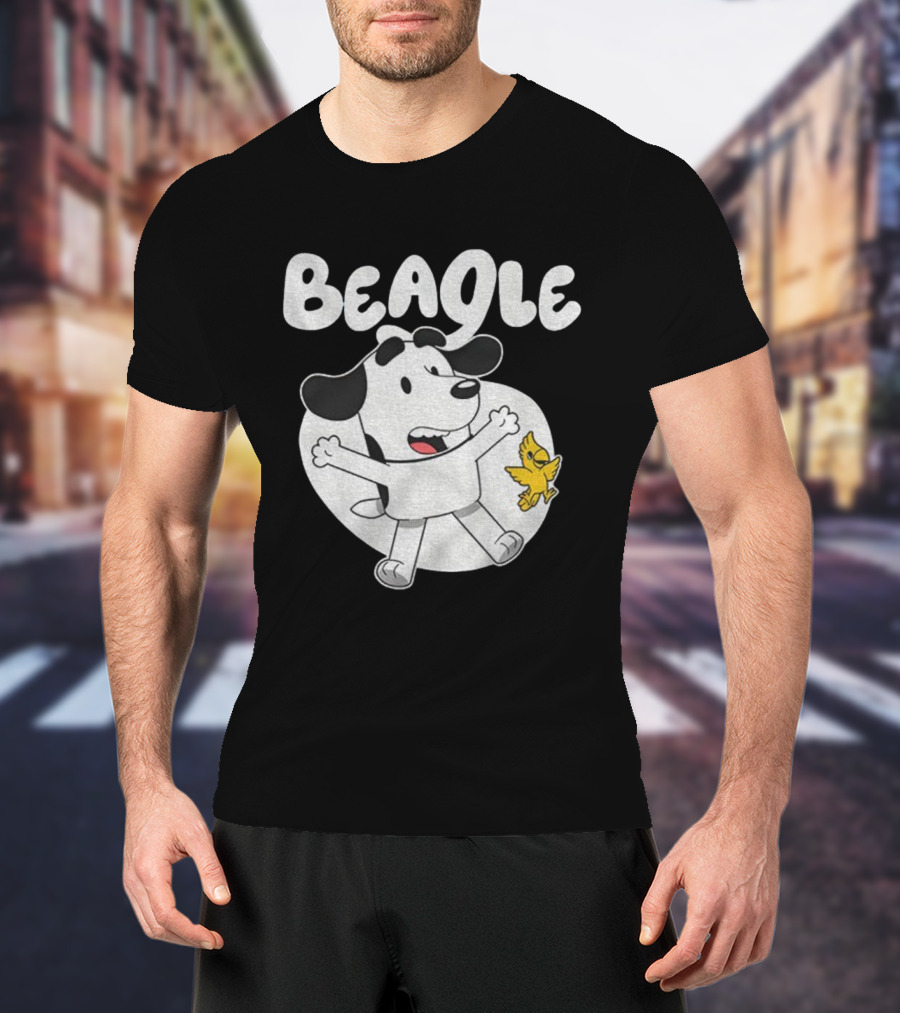 Snoopy Woodstock Bluey Beagle Dog Children Animation T-Shirt