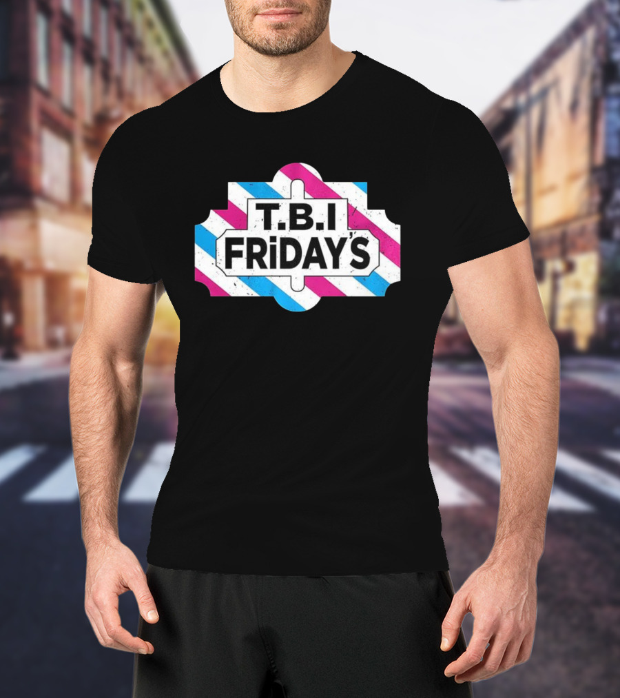 T.B.I Friday's Transgender Pride Flag T-Shirt