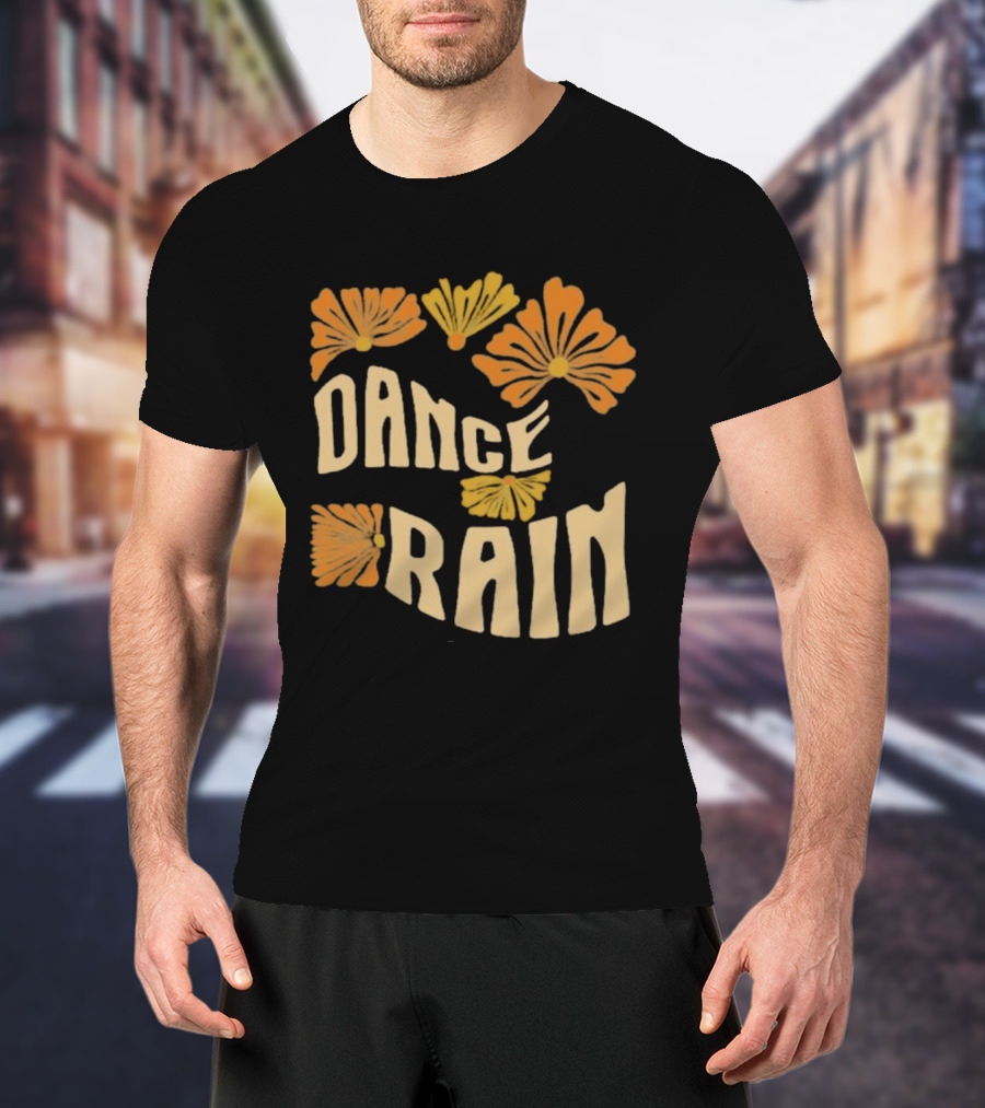 Charles Wesley Godwin Dance Rain Floral Pattern T-Shirt