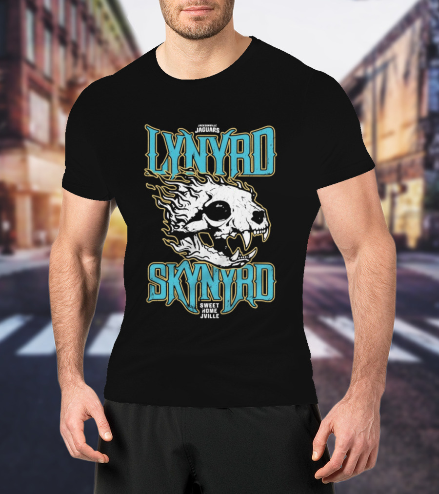 Jacksonville Jaguars Lynyrd Skynyrd Sweet Home Jville Football Collaboration T-Shirt