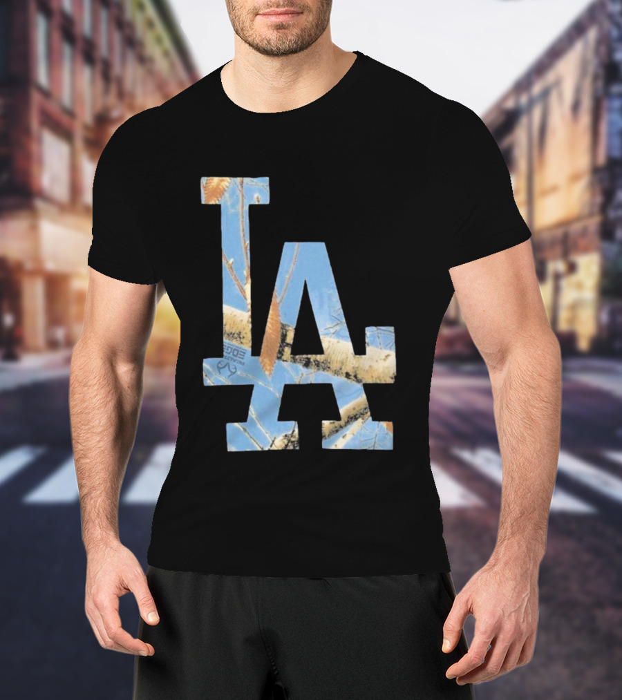 Los Angeles Dodgers LA Realtree Edge Camouflage T-Shirt