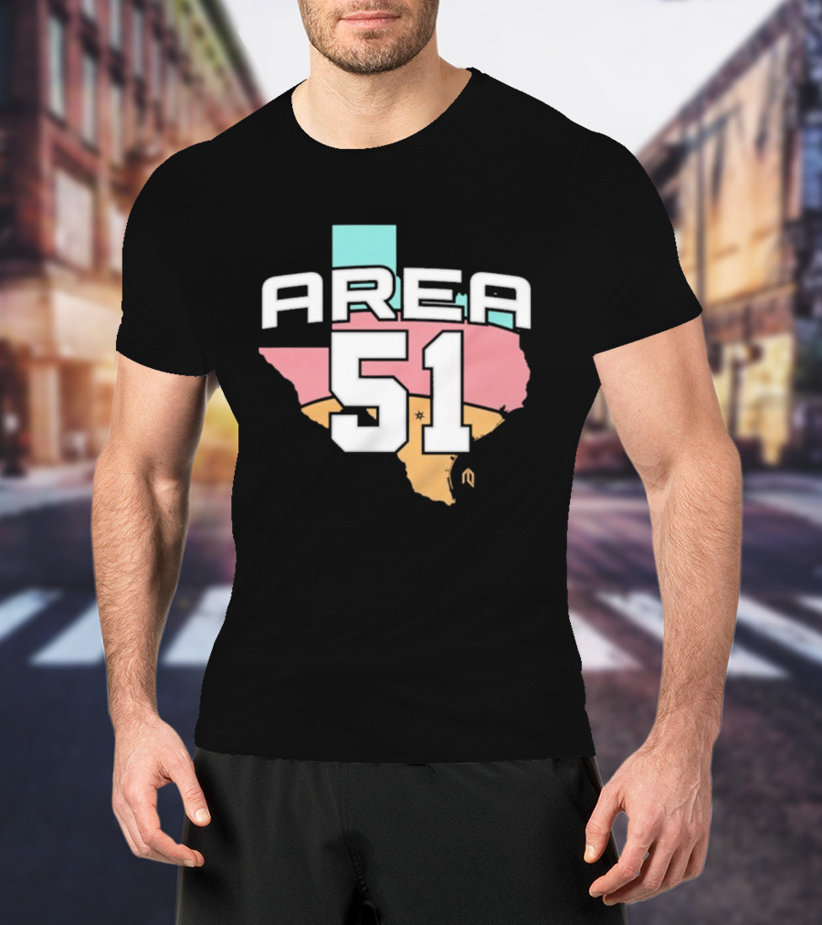San Antonio Spurs Area 51 Texas Basketball Theme T-Shirt