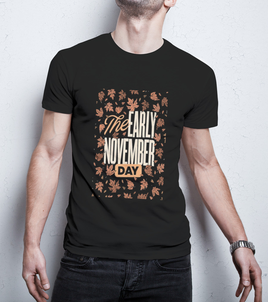 The Early November Day Leaf Pattern 2025 Tour T-Shirt