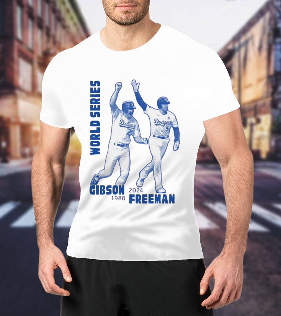 World Series Dodgers Gibson 1988 Freeman 2024 T-Shirt