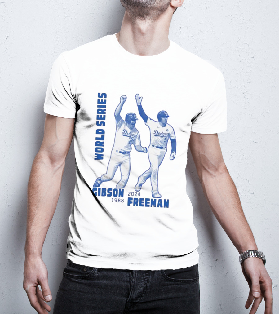 World Series Dodgers Gibson 1988 Freeman 2024 T-Shirt