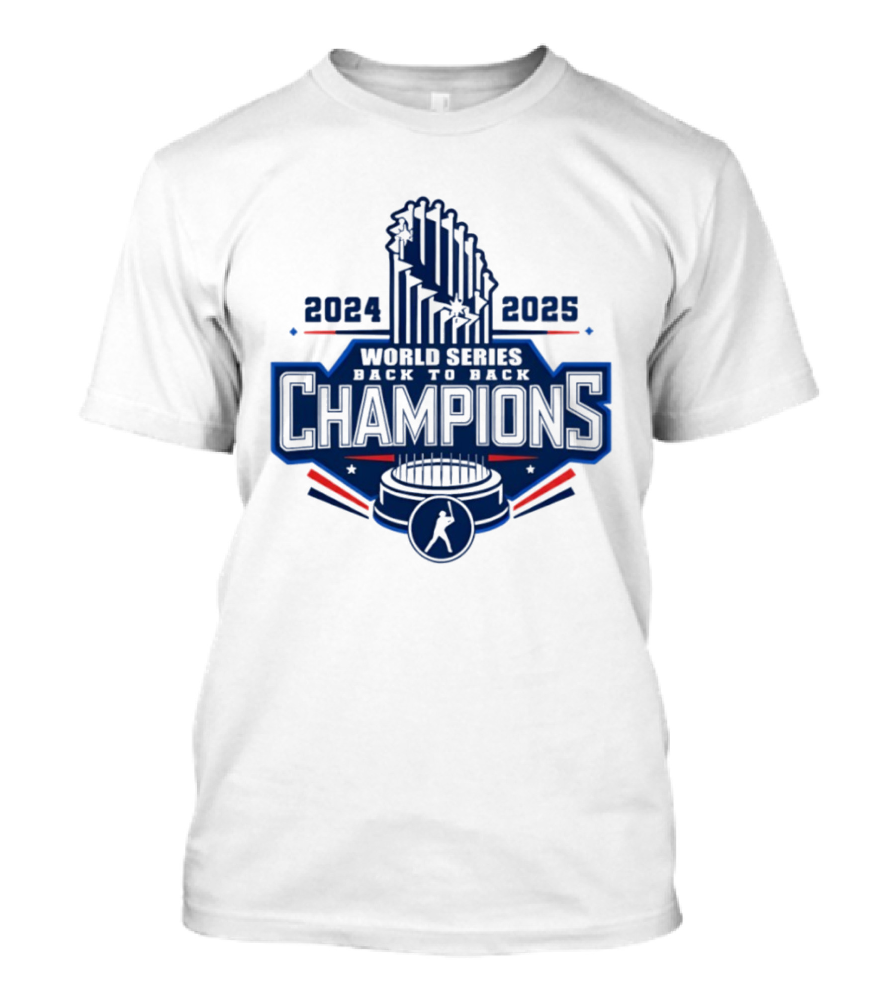 Los Angeles Dodgers World Series Back To Back 2024 2025 Champions MLB T-Shirt