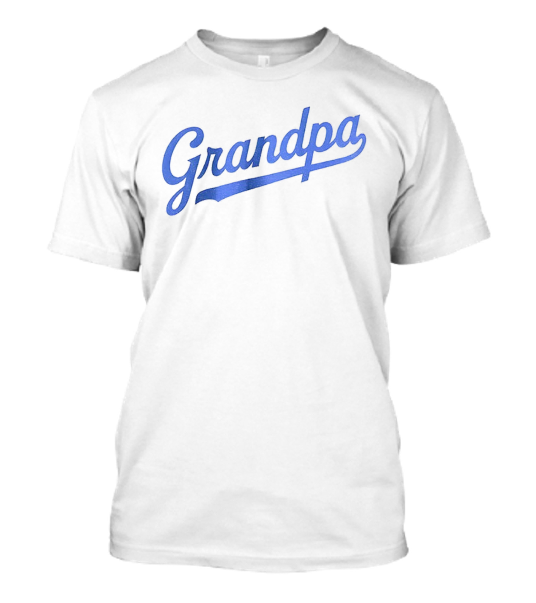 LA Dodgers Baseball Grandpa Styled Text T-Shirt