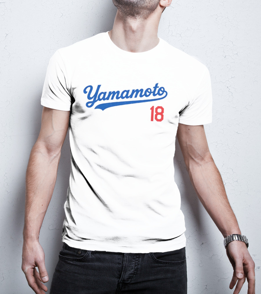 Yamamoto 18 Los Angeles Dodgers MLB Baseball World Champions T-Shirt