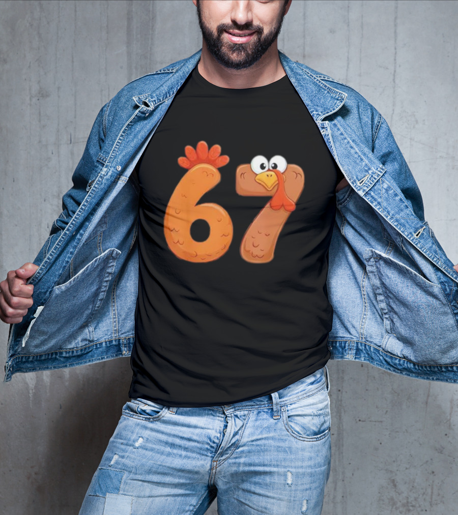 67 Thanksgiving Turkey Cool Fall Farm Fun T-Shirt