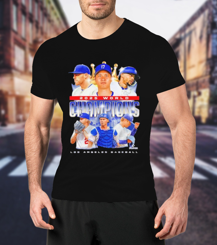 2025 World Champions Los Angeles Baseball Series T-Shirt