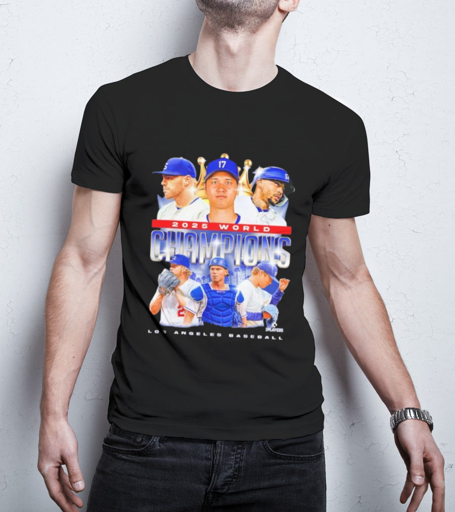 2025 World Champions Los Angeles Baseball Series T-Shirt