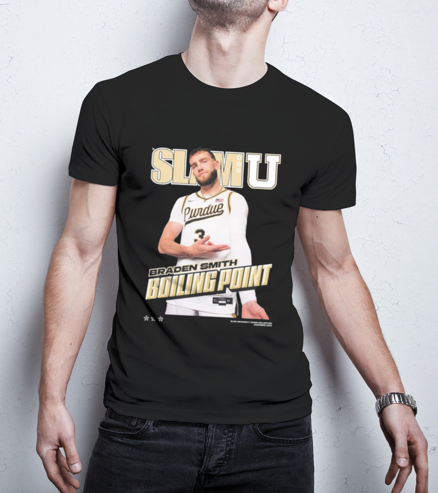 SlamU Braden Smith Boiling Point Purdue Boilermakers T-Shirt