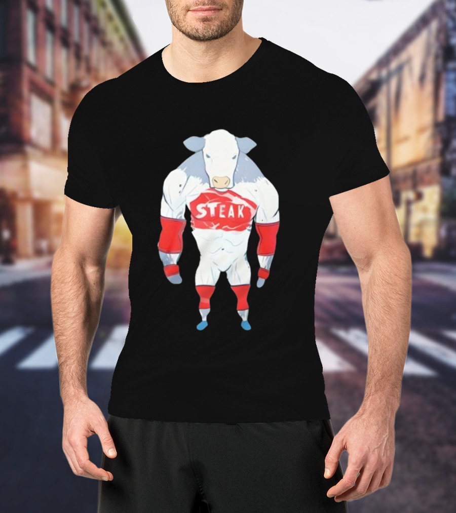 Dr Shawn Baker Cow Steak Muscle Beef Athlete T-Shirt