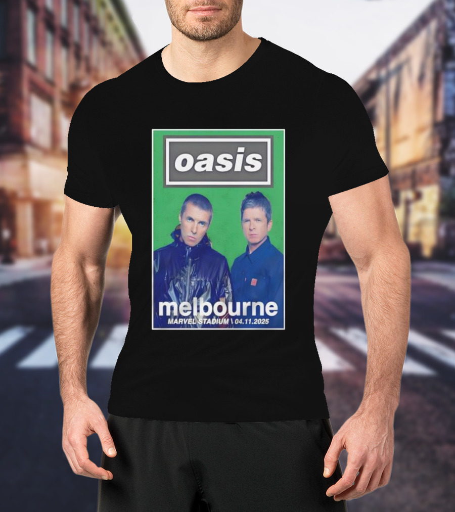Oasis Melbourne November 4 2025 Marvel Stadium T-Shirt