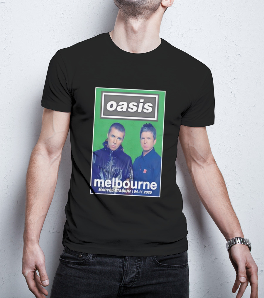 Oasis Melbourne November 4 2025 Marvel Stadium T-Shirt