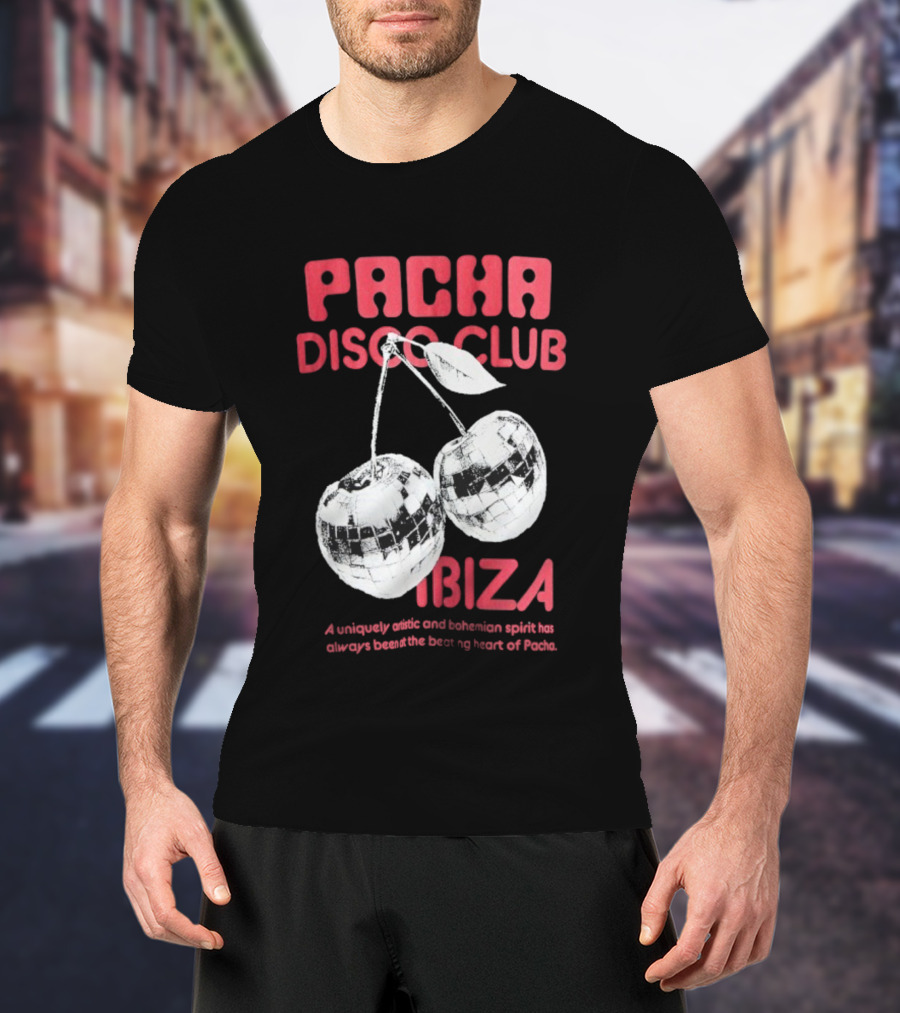 Pacha Disco Club Ibiza Cherry Mirror Balls Unique Vibe T-Shirt