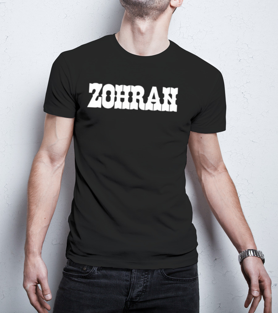 ZOHRAN Text Bold Graphic T-Shirt