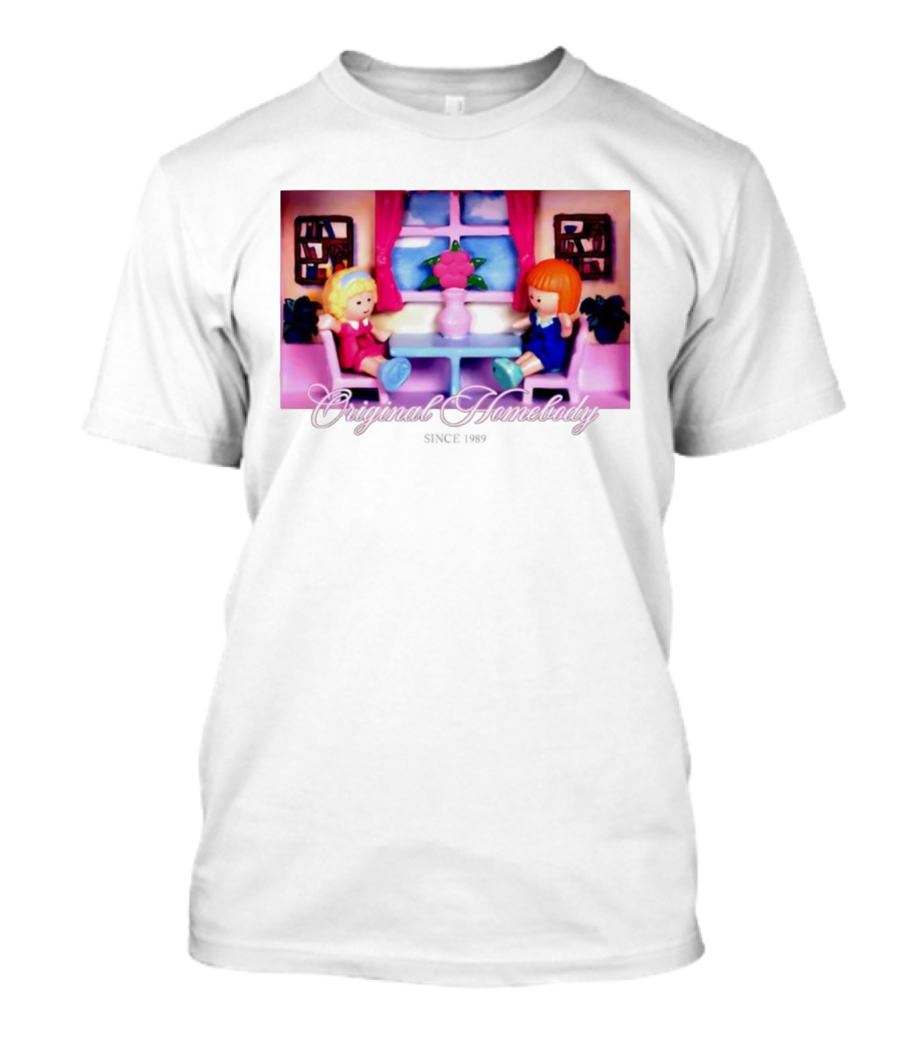 Polly Pocket Dolls Original Homebody Since 1989 Playhouse Scene T-Shirt