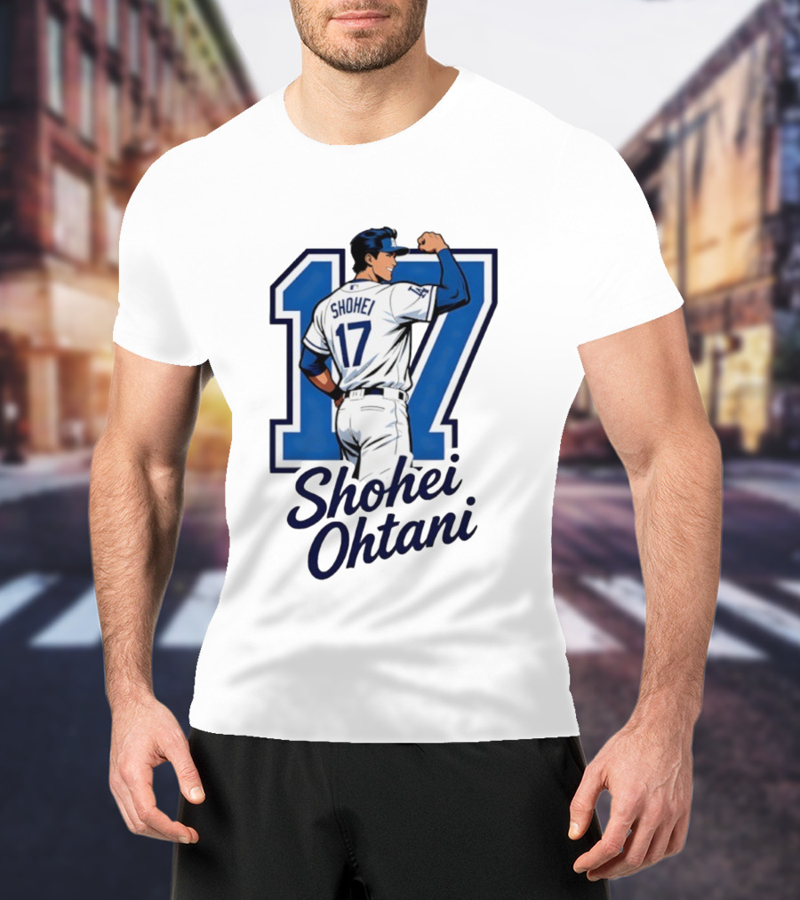 Shohei Ohtani 17 Los Angeles Dodgers Fan Gear T-Shirt