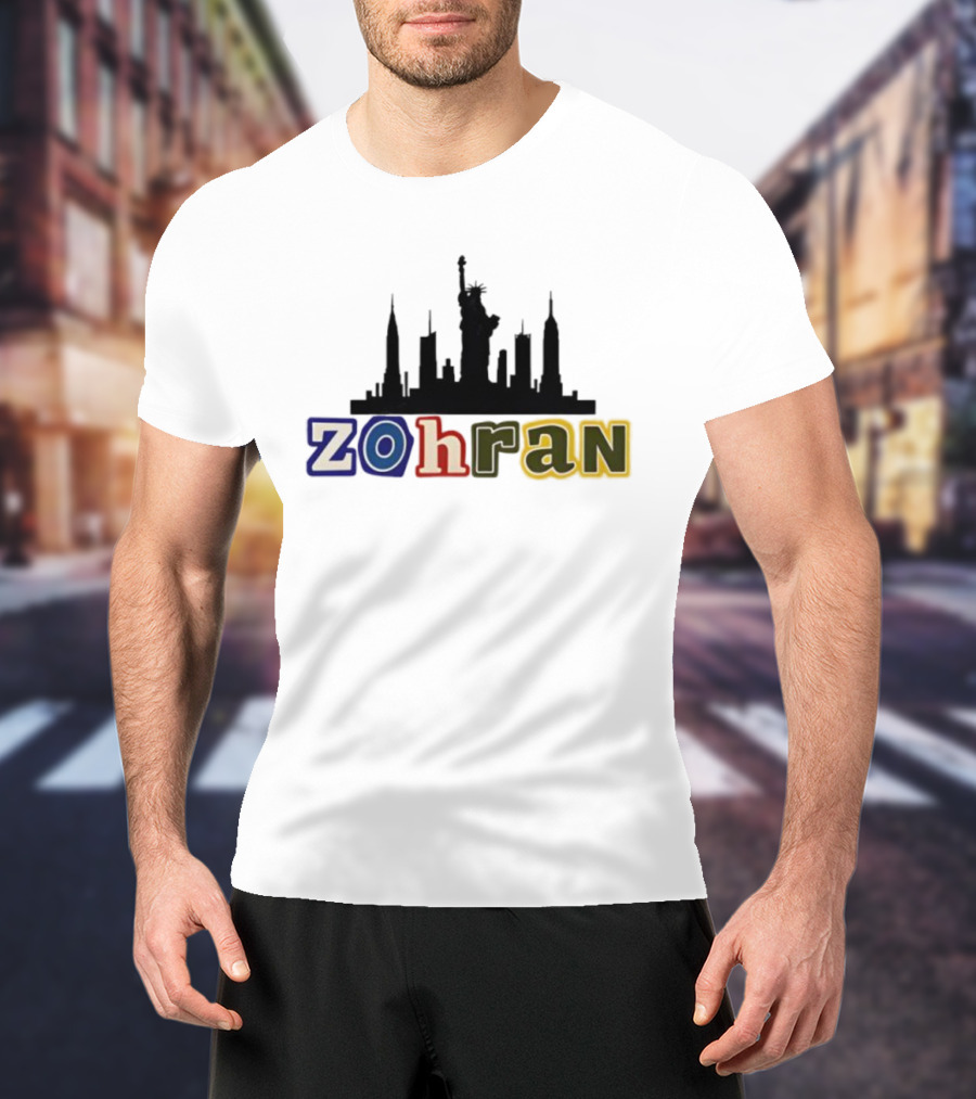 Zohran Mamdani NYC Skyline Statue Of Liberty T-Shirt