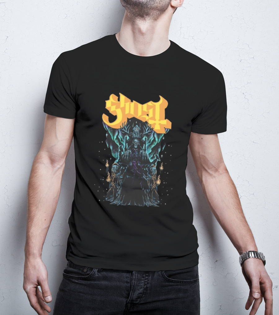 Ghost Solstace King Gothic Throne Artwork T-Shirt