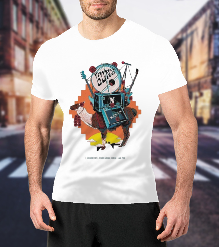 Guns N Roses Live In Lima Peru Estadio Nacional 5 Noviembre 2025 T-Shirt