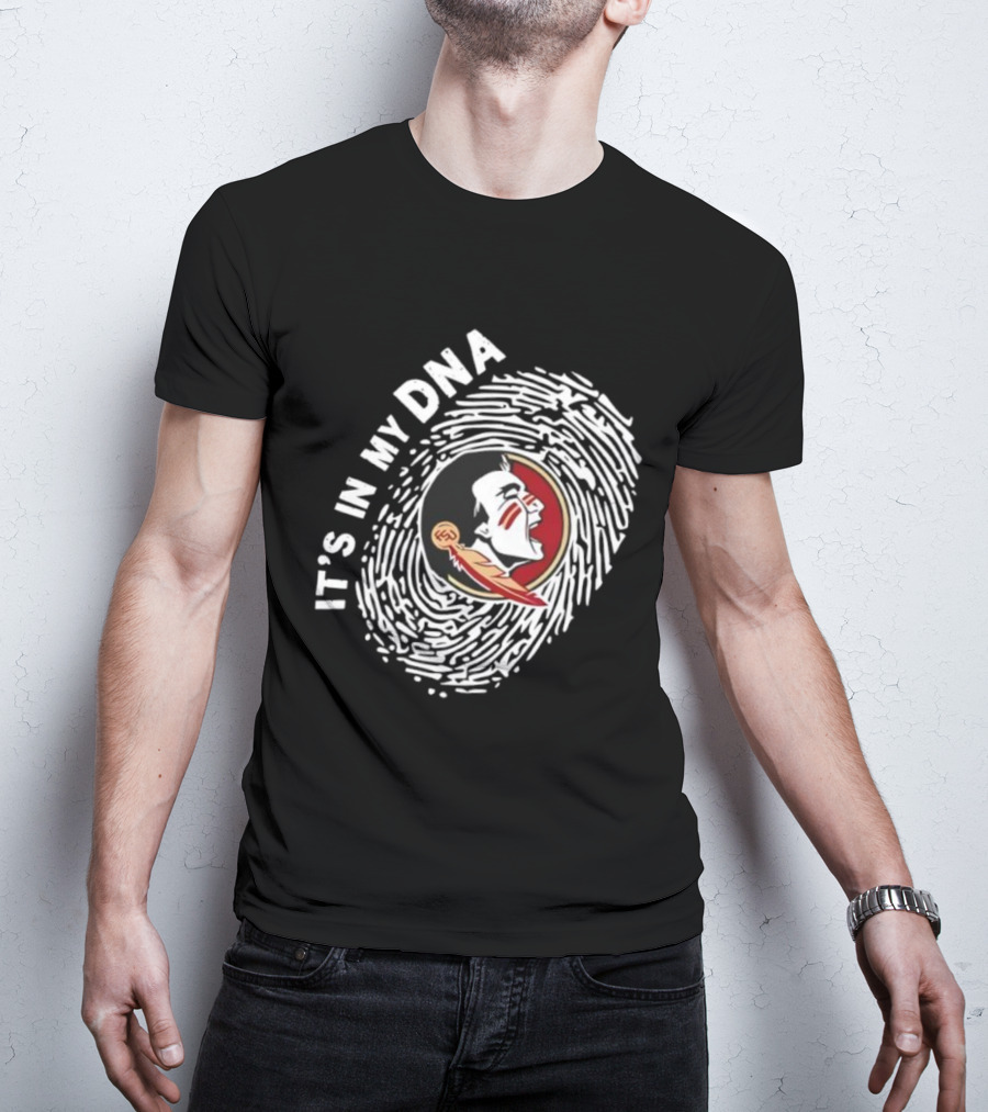 Florida State Seminoles It's In My DNA Fingerprint T-Shirt