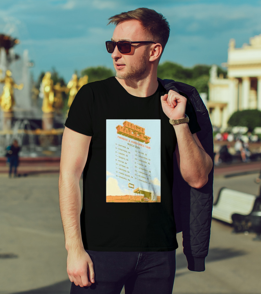 High Valley Paradise Hurricanes Tour 2026 March Dates Canada USA Locations T-Shirt