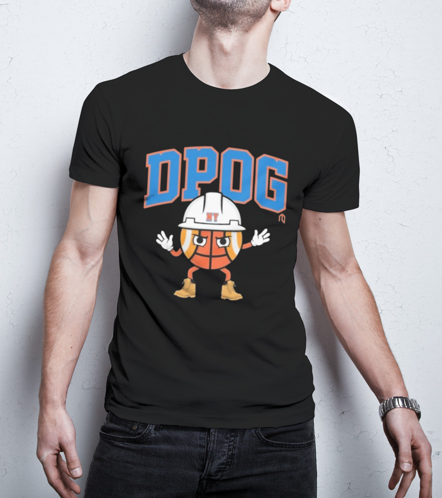 DPOG New York Hard Hat Basketball Character T-Shirt