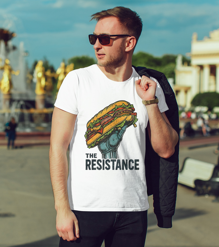 The Resistance Sandwich Fist Abolish ICE Washington T-Shirt