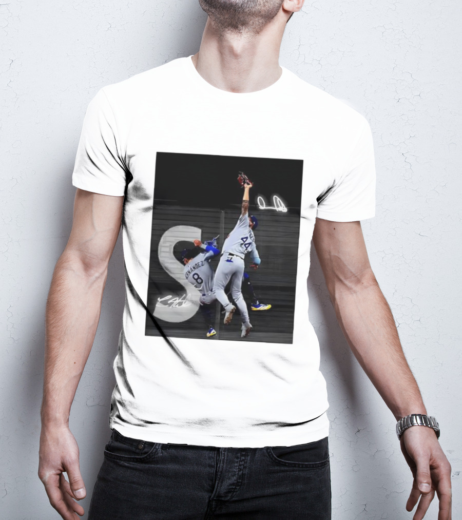 World Series Game 7 Hernández 8 Pages 44 Signatures T-Shirt