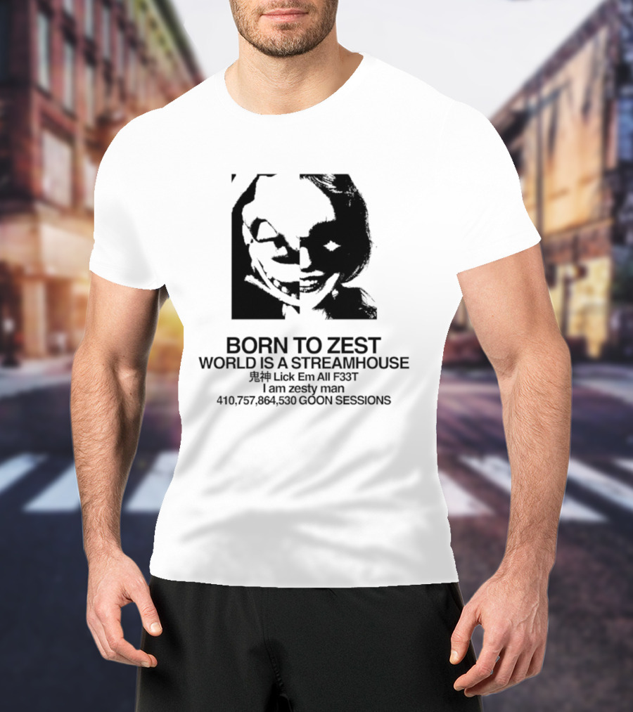 Born To Zest World Is A Streamhouse Bicycle Infinity Zesty Symphony Electric Cooperation T-Shirt