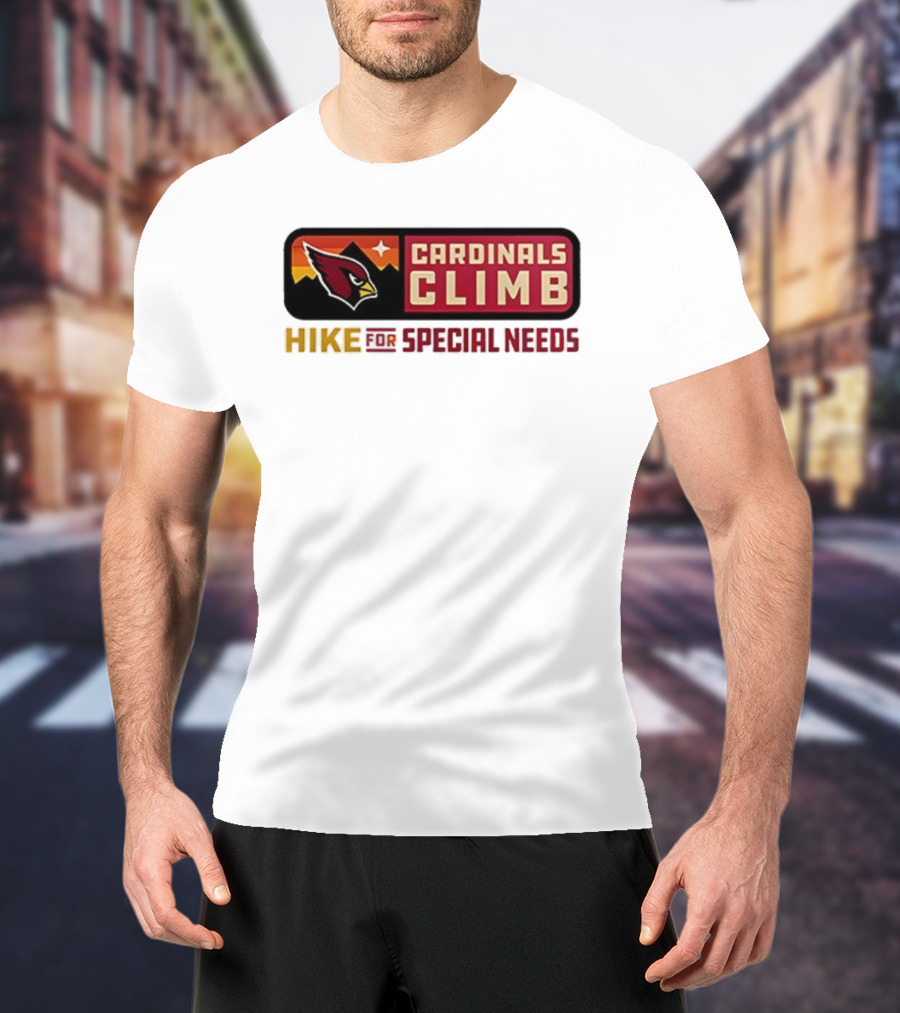 Cardinals Climb Hike For Special Needs 2025 Adventure T-Shirt