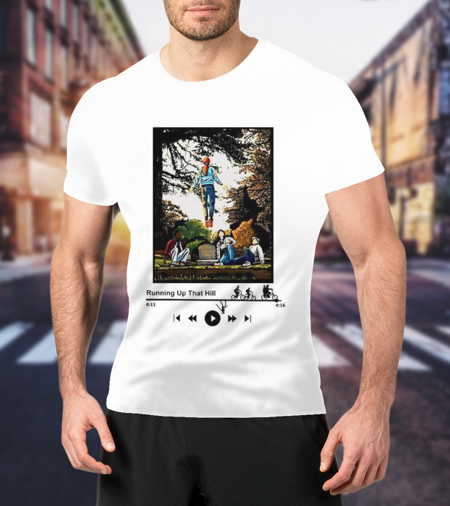 Max Mayfield Stranger Things Running Up That Hill Music Player Interface Scene T-Shirt