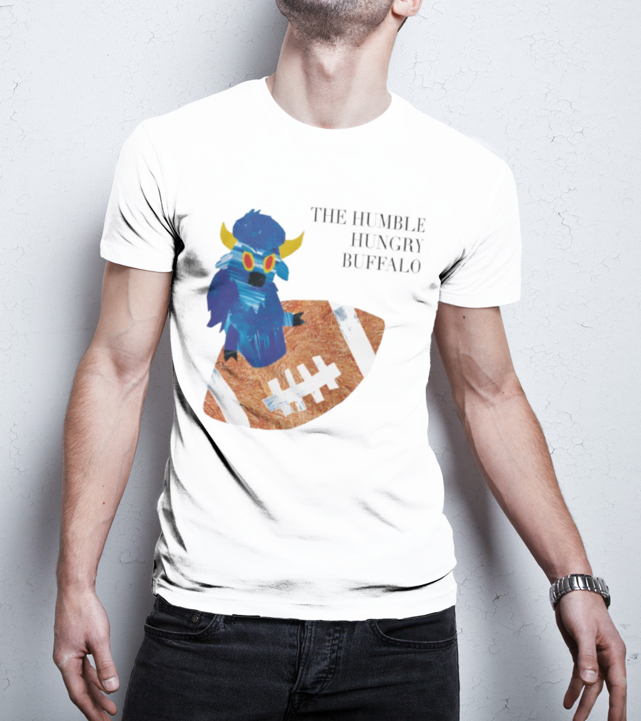 The Humble Hungry Buffalo Riding A Football T-Shirt
