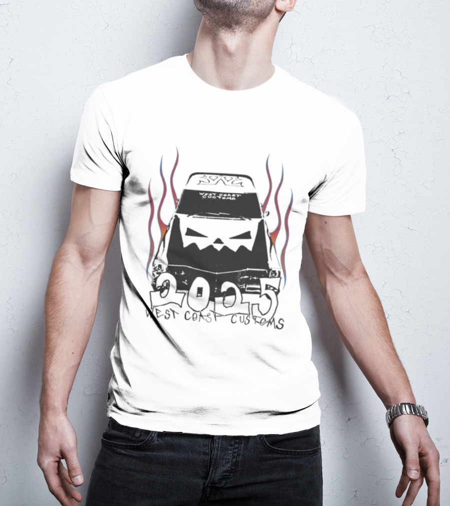 West Coast Customs 2025 Flame Car Art T-Shirt