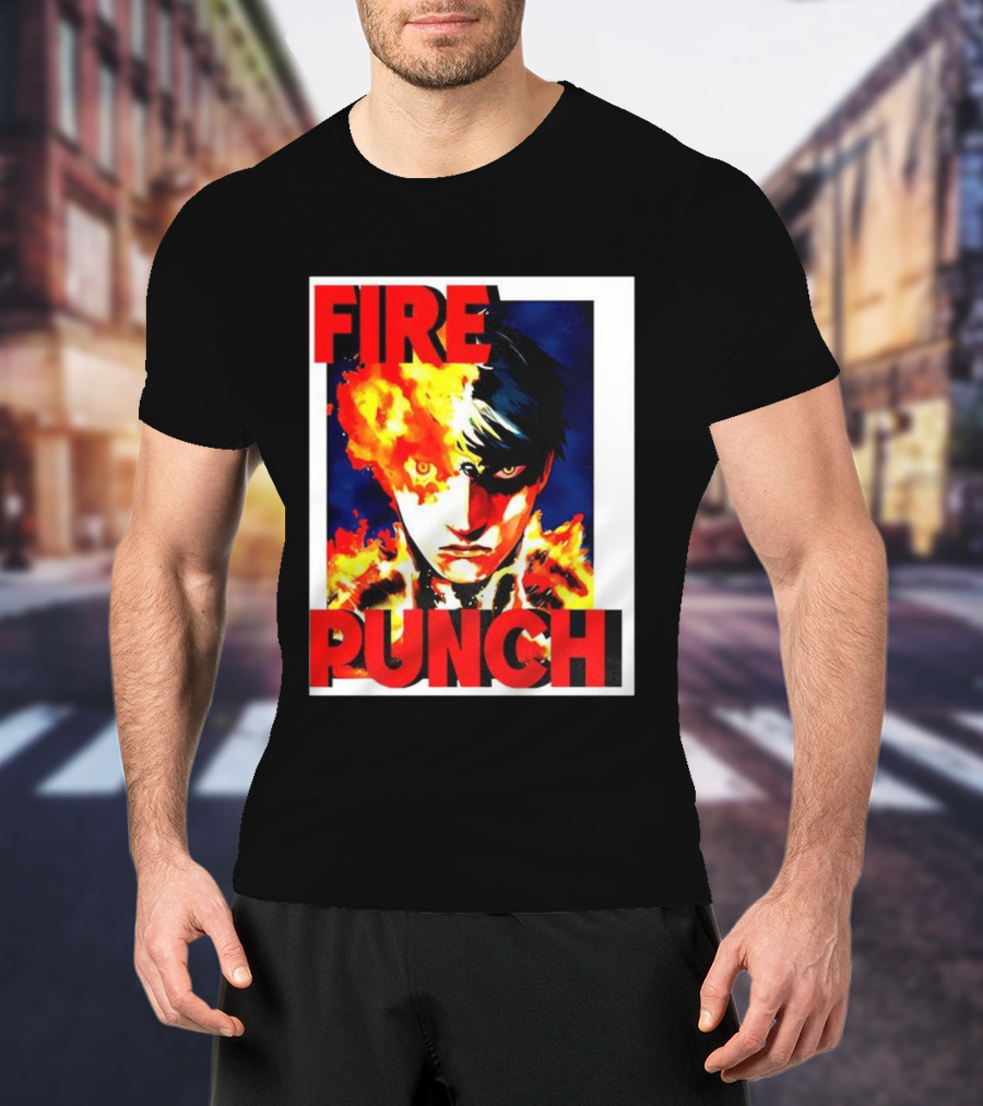FIRE PUNCH Agni Burning Half Face Manga T-Shirt