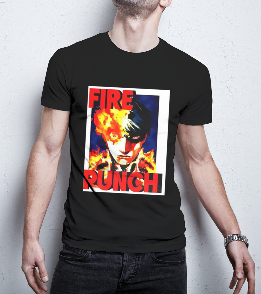 FIRE PUNCH Agni Burning Half Face Manga T-Shirt