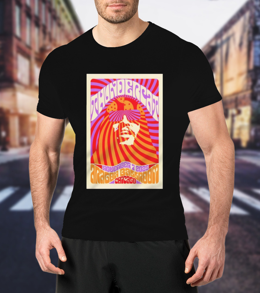 Thundercat November 2025 Aragon Ballroom Chicago Psychedelic Tour T-Shirt