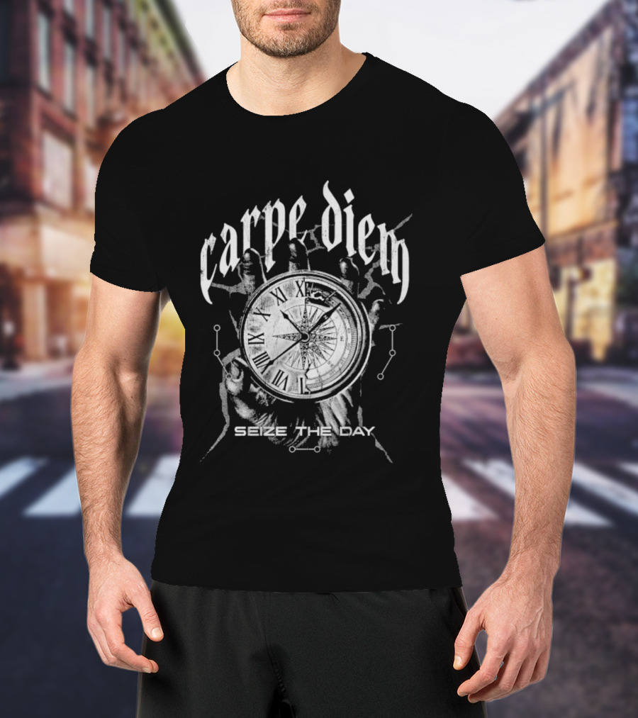 Carpe Diem Seize The Day Roman Numerals T-Shirt