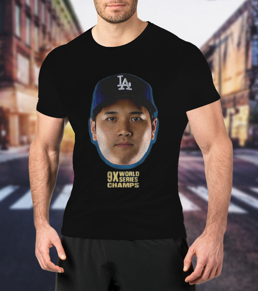Shohei Ohtani Los Angeles Dodgers 9X World Series Champs 2025 T-Shirt