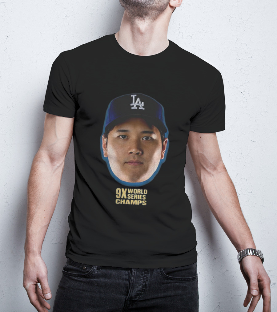 Shohei Ohtani Los Angeles Dodgers 9X World Series Champs 2025 T-Shirt