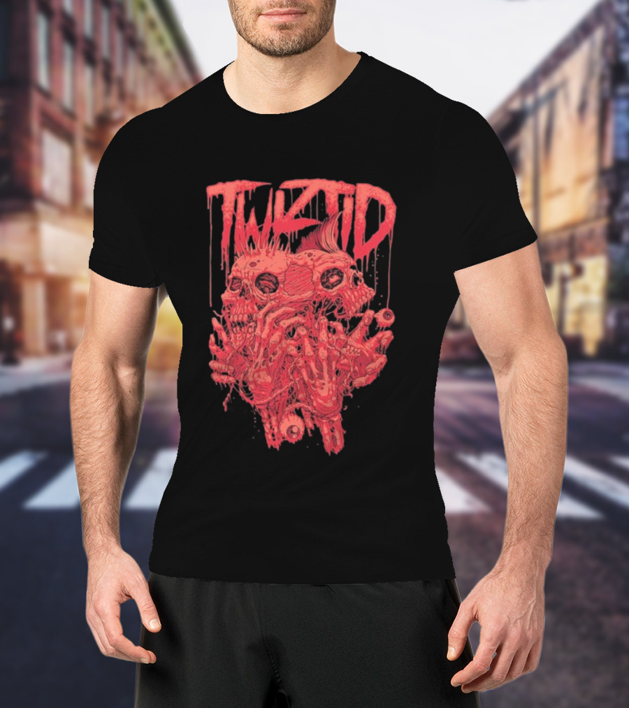 Twiztid Skeletons Bloody Dripping Skull Twiztid T-Shirt