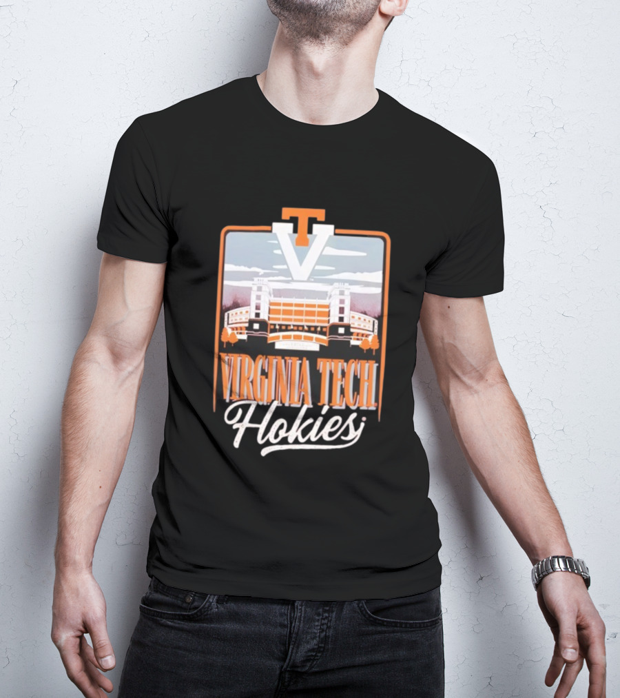 Virginia Tech Hokies Lane Stadium VT Travis Field Tailgate Football Atmosphere T-Shirt